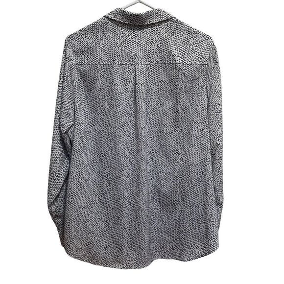 Apt 9 Chevron Animal Print Button Down Blouse Sz 1X - Picture 3 of 7